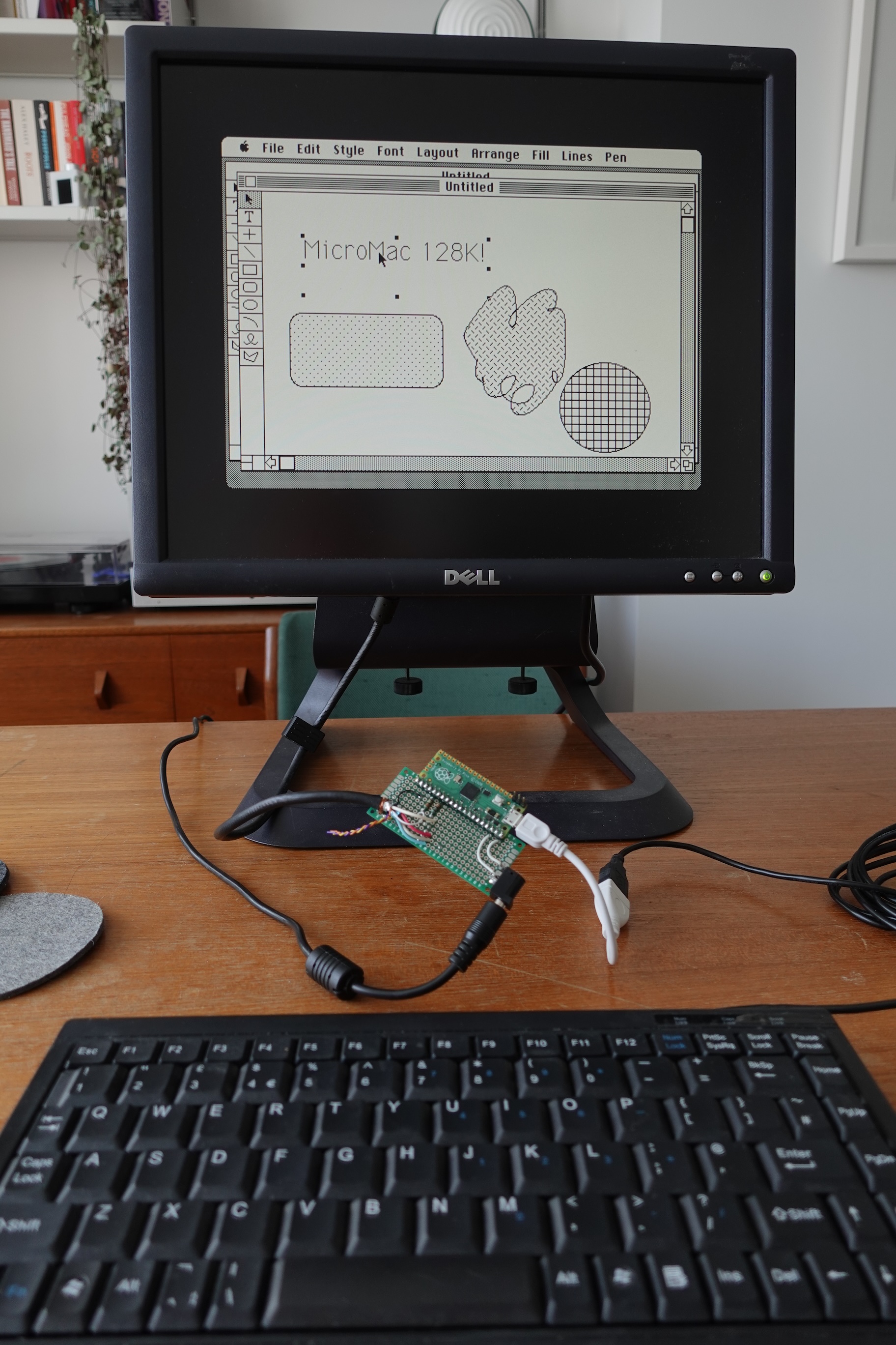 Using MacDraw on the Pico MicroMac